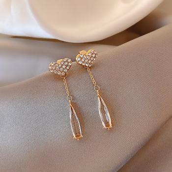360Home Silber pin Perle luftige Vintage Ohrringe E2332 gold